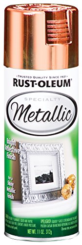 Rust-Oleum 1937830-2PK Specialty Metallic Spray Paint, 11 oz, Copper, 2 Pack - color: Copper, size: 1 Count (Pack of 2)