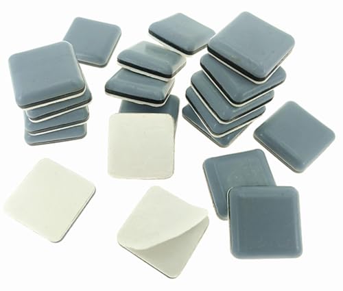 ALIMITOPIA 20pcs Furniture Glide Stick-on Teflon Chair Kitchen Appliances Slider Bumper Self-Adhesive Pad Floor Protector for Hardwood Tile or Marble Floor(Square;1.6 inches) - size: Square 40mm