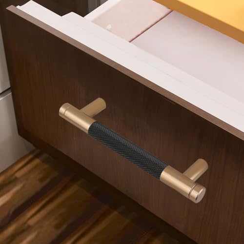 12 Pack 3 3/4 Inch 96 mm Bronze and Black Barrel Cabinet Pulls Cupboard Aluminum Handles Drawer Pull Cabinet Handles - color: Bronze and Black, size: 3 3/4 Inch