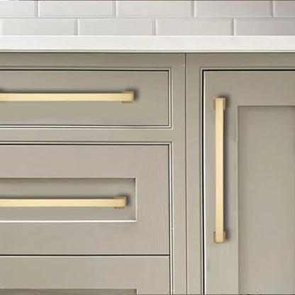 khtumeware 10 Pack 5inch(128mm) Hole Center Brushed Brass Cabinet Pulls Heavy-Duty Satin Brass Cabinet Hardware Pulls for Kitchens, bathrooms and Dresser Handle - color: Brushed Brass, size: 5inch(128mm) hole center