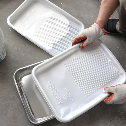 Great Andrew Paint Tray Liners 9 Inch, 13 Pack Disposable Paint Roller Tray Liners, Paint Pan Textured Liners for House Painting Projects, Home or Commercial Use - size: 13 Pack Liners, 9 In