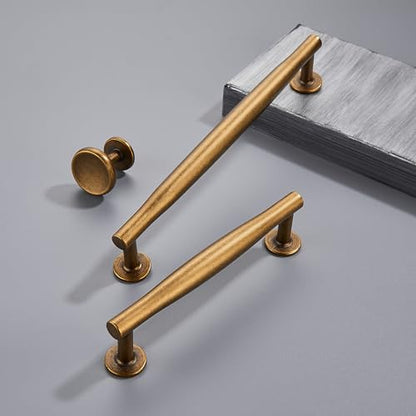 Sailing 10 Pack Cabinet Knob- Antique Brass Cabinet Handles Kitchen Cabinets Bedroom Dresser Drawer Handles Knobs - color: Antique Brass, size: 1.26"(32mm) Diameter Knob-10Pcs