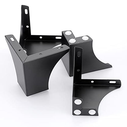 OwnMy 4PCS Metal Furniture Legs 4 Inch Black Sofa Legs Dresser Legs - size: 4 Inch