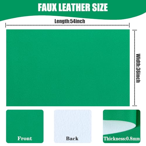 Marine Vinyl Faux Leather,1Yard 36"X54" Boat Auto Upholstery DIY Projects (Green, 36"X54") - color: Green, size: 36"X54"