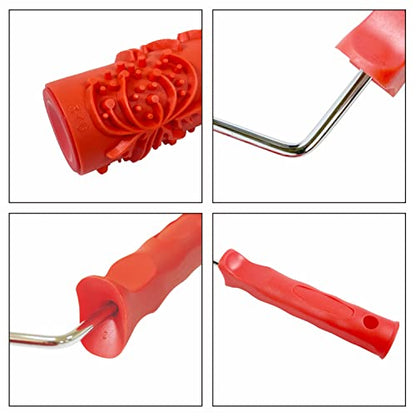 Hanroy 7" Brick Pattern Paint Roller for Wall, Texture Roller - color: EG346T