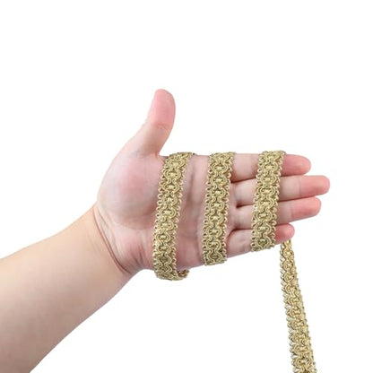 10 Yard 0.7 Inch Gimp Braid Trim, Gold - color: gold