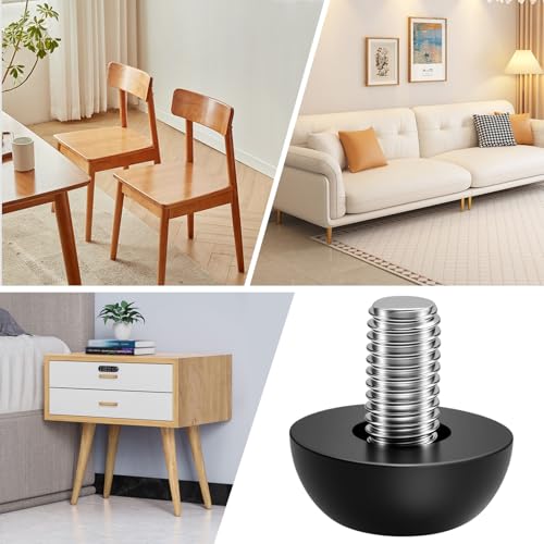 8Pcs M8 Thread Adjustable Leveling Feet Kit, 8mm Stainless Steel Construction with 1.25mm Thread, Outdoor Furniture Leveling Solution - color: 8pcs