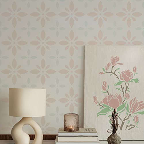 GSS Designs Floor & Wall Stencils - 12x12Inch Large Tile Stencils for Painting Floors & Walls - style: Style 3