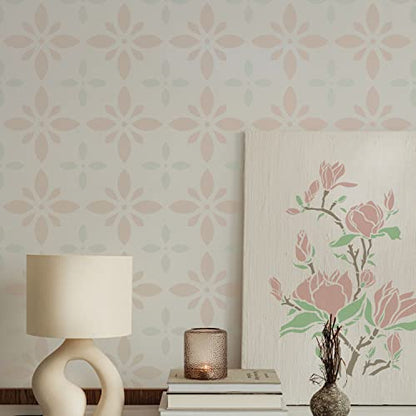 GSS Designs Floor & Wall Stencils - 12x12Inch Large Tile Stencils for Painting Floors & Walls - style: Style 3