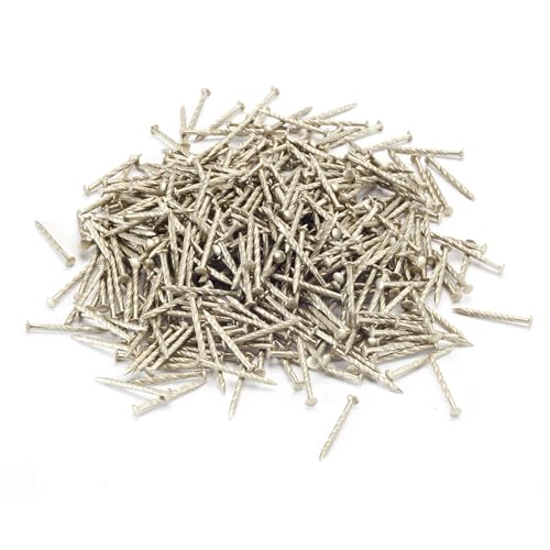 MD Building Floor Metal Screw Nails, Satin Brass, 1-1/4in, 1lb - size: 10 Packs of 1 lb. Packages