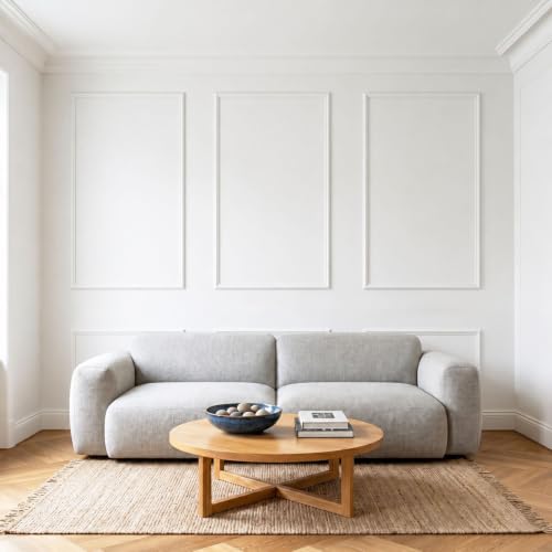 3 Sets Framed Premade Peel and Stick Wall Molding Kit – Pre-Cut Wainscoting Panels Set, Self-Adhesive Installation for Living Room, Bedroom Accent Wall Decor（63 * 39IN-39 * 28IN） - size: 63 * 39IN-39 * 28IN