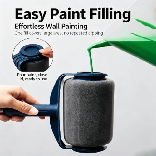 Sponge Paint Roller Kit,Detachable Lint Roller,Household Cleaning Roller