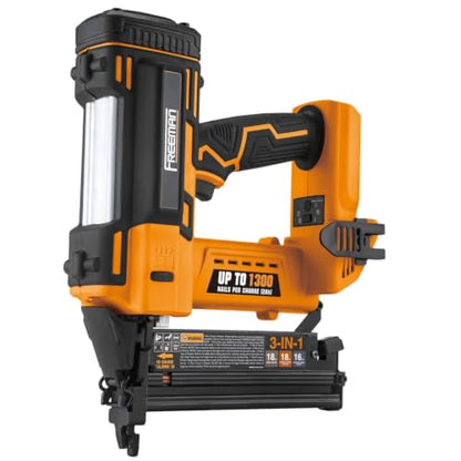 Freeman 20V Cordless 3-in-1 Nailer Kit – 1300 Shots/Charge | PE20V31618G - style: 3-in-1 16 and 18 Nailer/Stapler Kit