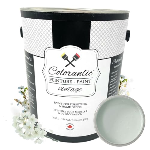 Colorantic | SPRING BREEZE Chalk Paint for Furniture DIY - Multi-Surface Craft Paint | LIGHT MINT GREEN COLOR Home Decor Painting for Wood (128 oz Gallon) - color: Spring Breeze, size: 128 Fl Oz (Pack of 1)