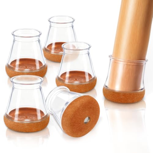 24 Pack Chair Leg Floor Protectors, Chair Leg Caps Round S - size: Round S