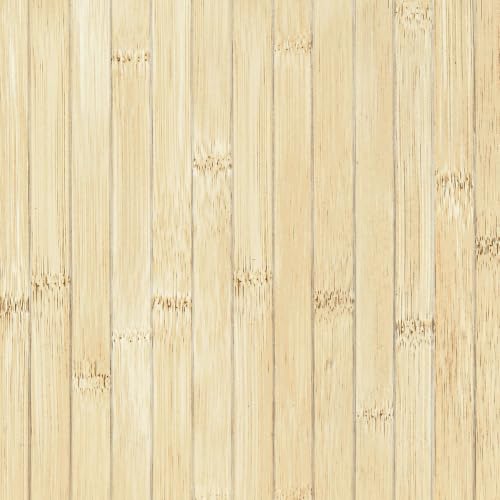 Bamboo Wood Grain Contact Paper Peel and Stick Countertops Wood Wallpaper - size: 17.7" x 118"