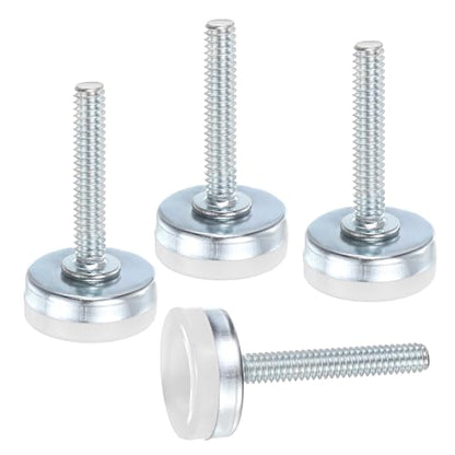 uxcell 4Pcs Furniture Leveling Feet, 1/4"-20x1 x1 Adjustable Metal - size: 1/4"-20 x 1" x 1"