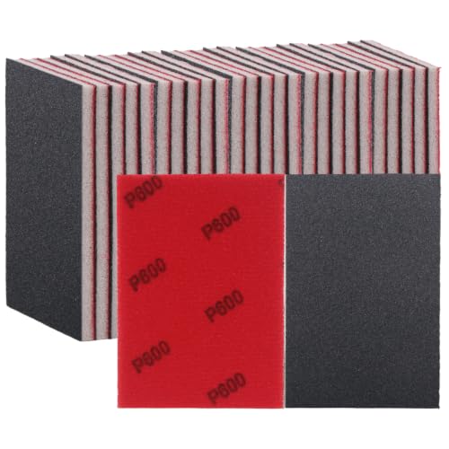 30 PCS Sanding Sponge 600 Grit Wet Dry Sandpaper Assortment Sanding Blocks - size: #600 Particle size