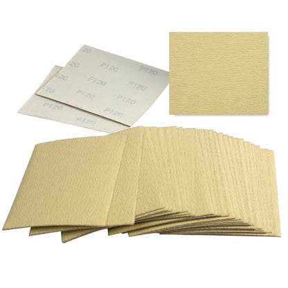 1/4 Sheet Sandpaper 4.5 x 5.5 Inch Palm Sander Paper 30PCS 120 Grit Sanding Sheets for Palm Sanders Sand Paper for Woodworking,Automotive,Metal - style: 120grit