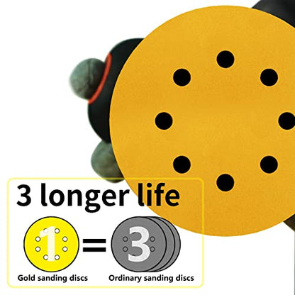 5 Inch Sanding Discs Hook and Loop | 800 Grit Sandpaper | Orbital Sander Pads | Sand Paper for Automotive and Woodworking | 50 Pack - style: 800 Grit