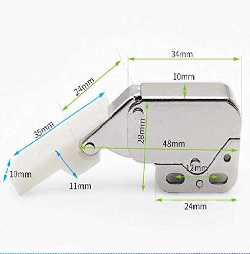 Furniture Cabinet Door, Spring Buckle Lock, self-Locking Hinge