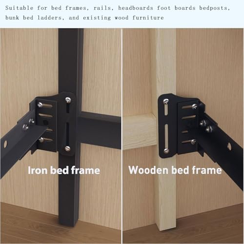 2PCS Heavy Duty Bed Frame Brackets for Headboard and Footboard, Modi-Plate Adapter/Connector for Bed Frame Modification