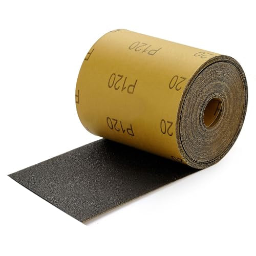 MAXMAN 120 Grit Sandpaper Roll,Silicon Carbide,Longboard Sandpaper for Wood - style: 120 Grit