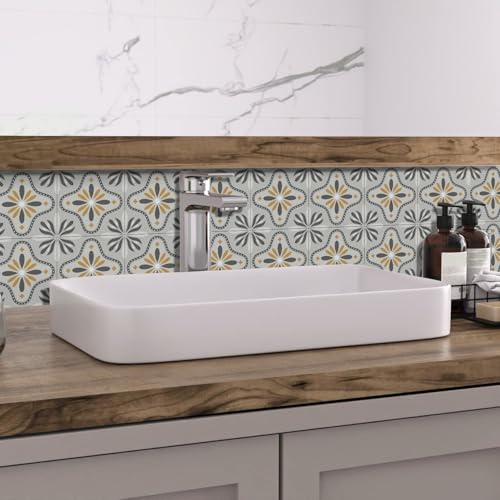 VICCI 12Pcs Peel and Stick Tile Decals, 5.9x5.9 inch Wall Tile Decals - color: Art-239, size: 5.9x5.9IN*12PCS
