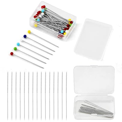15-Piece Snag Repair Tool Kit with 50 Positioning Pins, Snag Puller Tools and Repair Needles for Clothing, Knitwear, Curtains, Fabric and Loose Threads