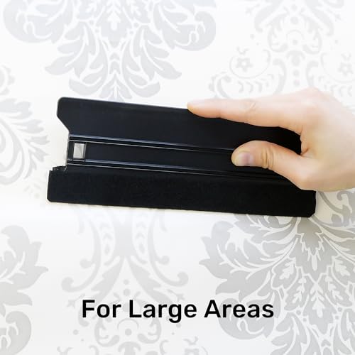 CARTINTS Plastic Squeegee Kit for Vinyl Wrap Window Tint Wallpaper Tools, 8.3IN+4IN Felt Squeegee and Precision Art Knife & 5Pcs Blades Replacement - color: Black