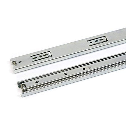 Drawer Slides 16 Inch Ball Bearing Full Extension 3 Section Slide Track Mounting Drawer Runners Slider for Cabinet Home Furniture, 2 Pack (Sliver 16 Inch) - size: 16 Inch