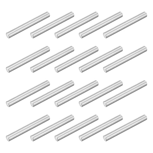 uxcell 20Pcs M4x35mm 304 Stainless Steel Dowel Pin, Shelf Support Peg Pins - size: M4x35mm