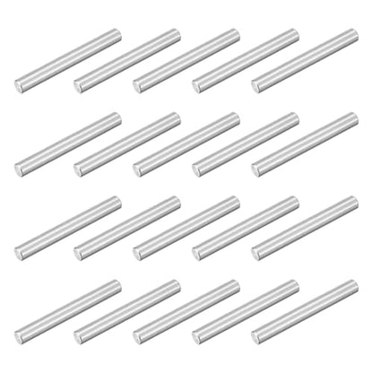 uxcell 20Pcs M4x35mm 304 Stainless Steel Dowel Pin, Shelf Support Peg Pins - size: M4x35mm