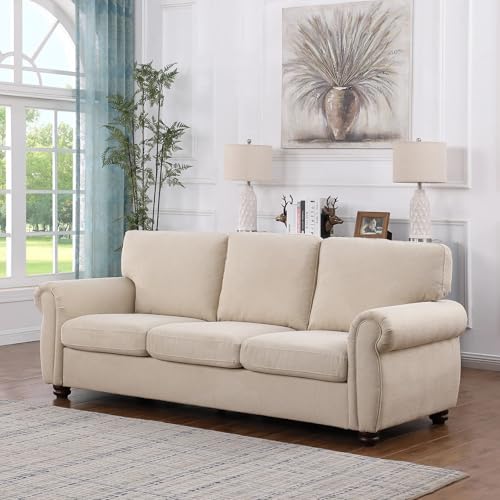 Michanco 3 Inch/ 7CM Round Furniture Legs Replacement Couch Sofa Legs Set of 4 Chunky Bun Feet for Furniture Wood Legs Mid Century Predrilled M8 Bolt - color: 7cm Espresso