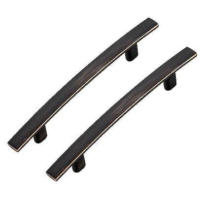 30 Pack Oil Rubbed Bronze Cabinet Handles, 3.75" Hole Center Curved Pulls - color: Oil Rubbed Bronze, size: 3.75" Hole Center