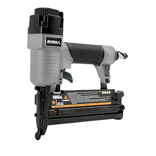 NuMax Pneumatic 3-in-1 Nail Gun | 16 GA & 18 GA Finish Nailer, Brad Nailer, Stapler | Multi-Purpose Air Tool for Trim, Moulding, Baseboards, Furniture, and Home Improvement Projects | SL31