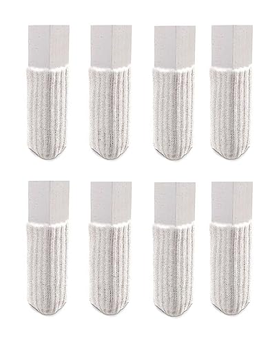 Furniture Sock Floor Protectors, The Original Furniture Sock (White, Small) Table Leg Wood Floor Protection - color: White, size: Small