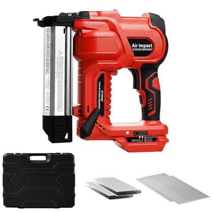 18GA Cordless Nail Gun and Stapler, 2-in-1 Brad Nailer, No Battery