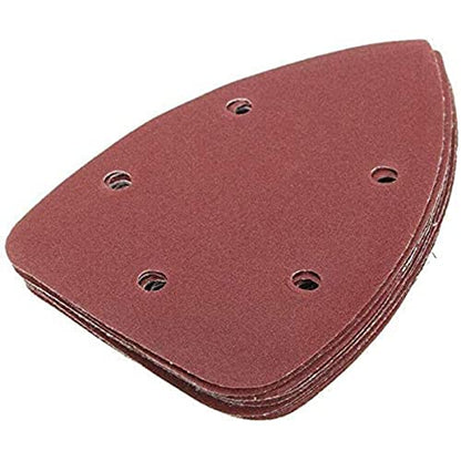 10 Pieces Mouse Sandpaper 5 Holes Detail Sander Sandpaper Hook and Loop Sanding Sheets 40 Grits - size: 40 Grits
