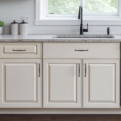 Ravinte Matte Black Cabinet Handles Solid Handles,5 Inch,10 Pack - color: Matte Black, size: 5 Inches Hole Center