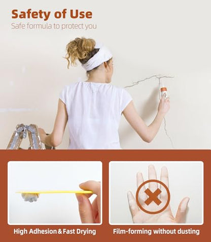 NINGOO Drywall Repair Kit,2 Pack Wall Repair Paste for Wall Holes & Cracks