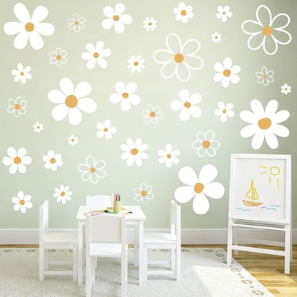 Large Daisy Wall Decals, 12 Sheets 36 Pcs - color: Large Daisy