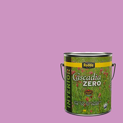 Rodda Paint CASCADIA ZERO Interior Semi-Gloss Paint & Primer in One, 1-Gallon, Carnation Rose - color: Carnation Rose, size: 128 Fl Oz (Pack of 1)