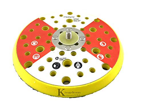 2QSD62D, 6-Inch Grip Faced Sanding Pro-Net Vacuum Pad 52 Holes and Pad Protector - size: 6inch Multi Pad