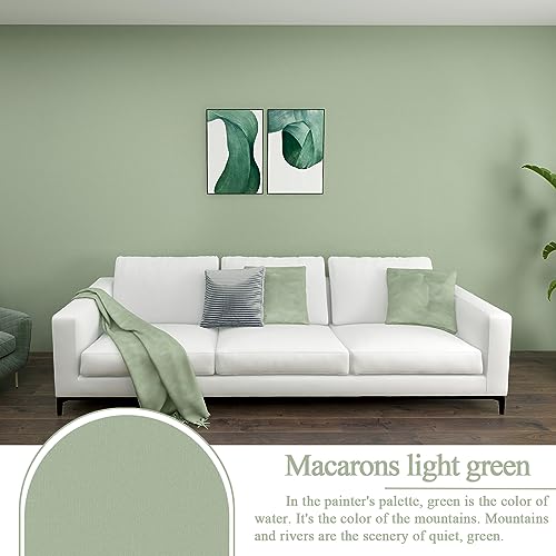 Sage Green Wallpaper Stick and Peel Green Contact Paper Removable Wallpaper - color: Sage Green, size: 17.7" x 590.5"