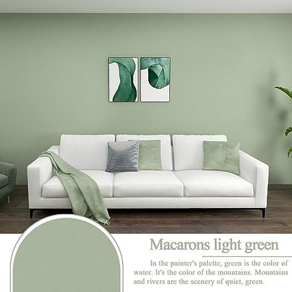 Sage Green Wallpaper Stick and Peel Green Contact Paper Removable Wallpaper - color: Sage Green, size: 17.7" x 590.5"