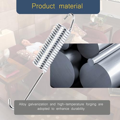 2 Pack 4-1/2 Inch Stainless Steel Recliner Chair Replacement Springs Parts - size: 4-1/2 Inch