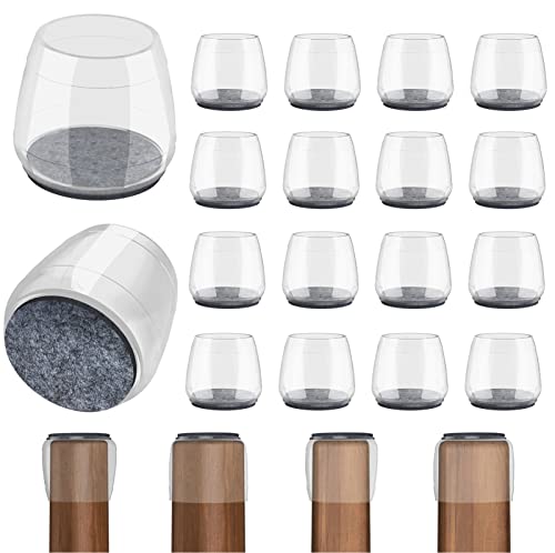 Extra Large Chair Leg Floor Protectors, (Fit 2.36-3.03", Clear). - color: Clear, size: Round XXXL(2.36-3.03")