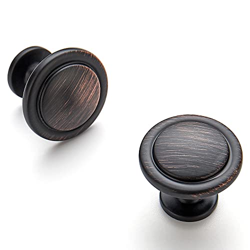 Ravinte Oil Rubbed Bronze Round Cabinet Knobs,Zinc Pulls,1-1/4 Inch,30 Pack - color: Oil Rubbed Bronze