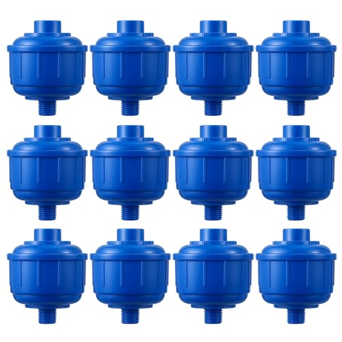 Huquary 12 Pcs Disposable Mini Air Water Trap Filters,Blue - color: Blue